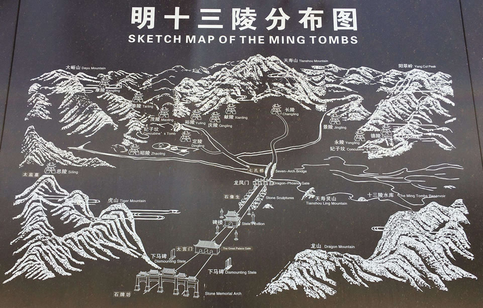 明十三陵導(dǎo)覽圖