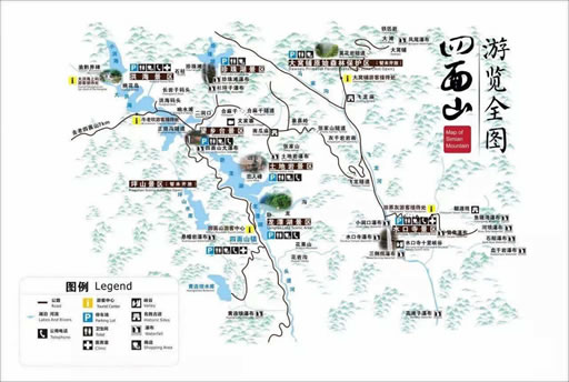 四面山導(dǎo)覽圖
