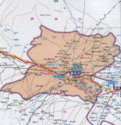 嘉峪關(guān)市地圖