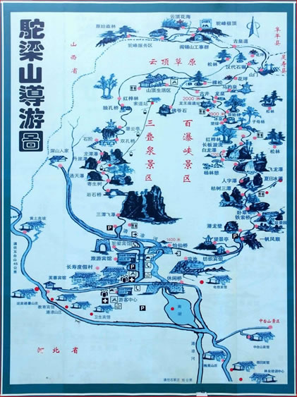 駝梁山導游圖