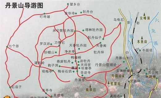 丹景山導(dǎo)覽圖